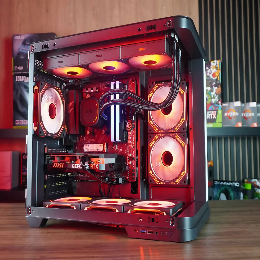 PC Gamer Ryzen 7 5700X3D, RTX 4060 Ti, 32GB RGB DDR4, SSD NVMe 1TB, 700W 80 Plus, Redragon Edition, Black